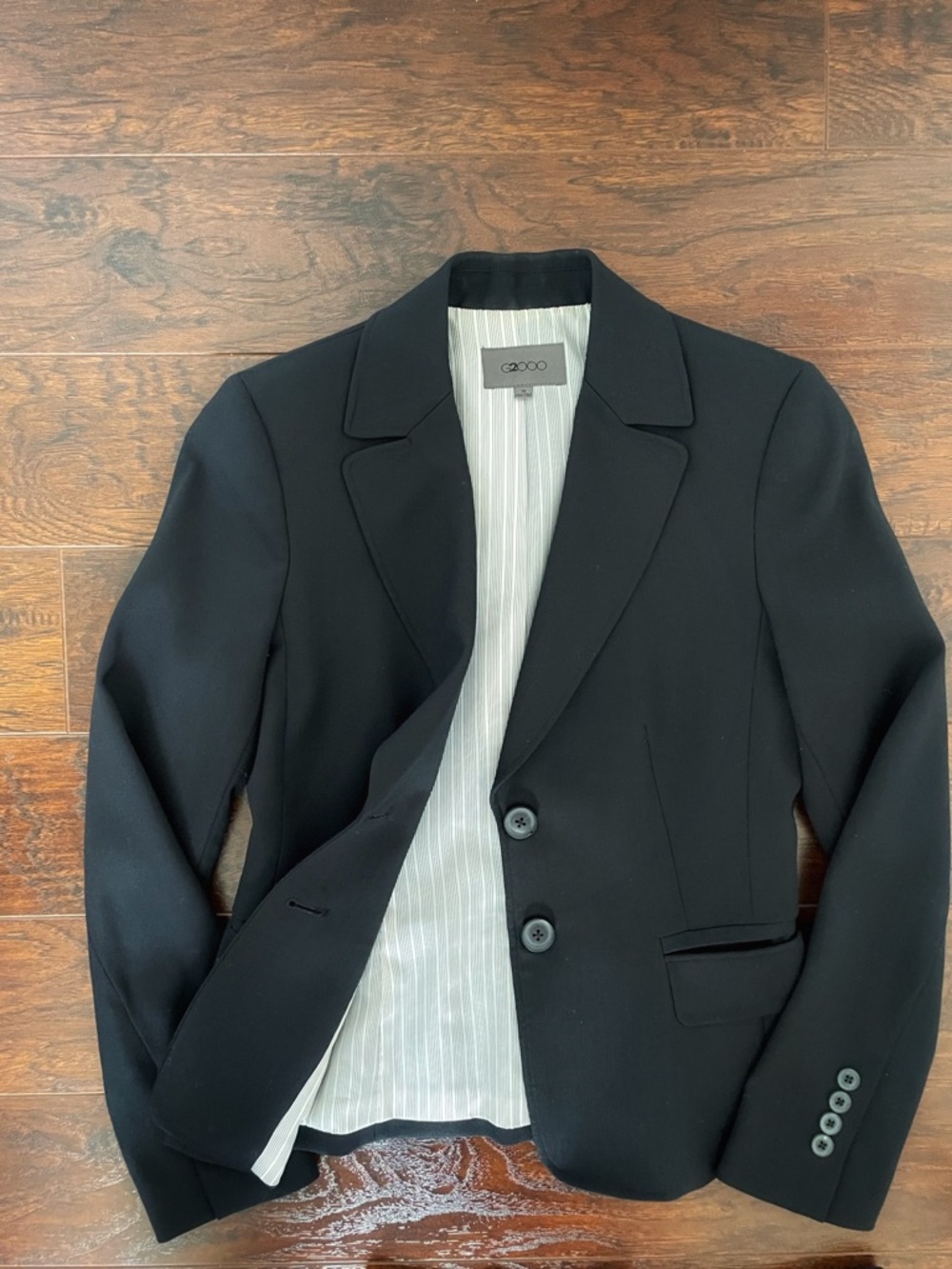 (NWOT) G2000 Classic Single Breasted Wool Blend Blazer - Black, Size 36 (EU)